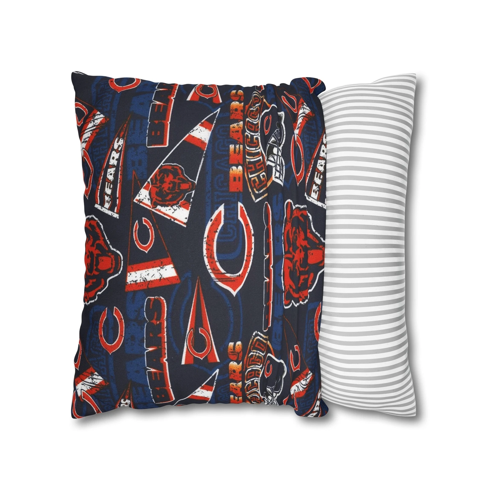 Chicago Bears Spun Square Throw Pillowcase
