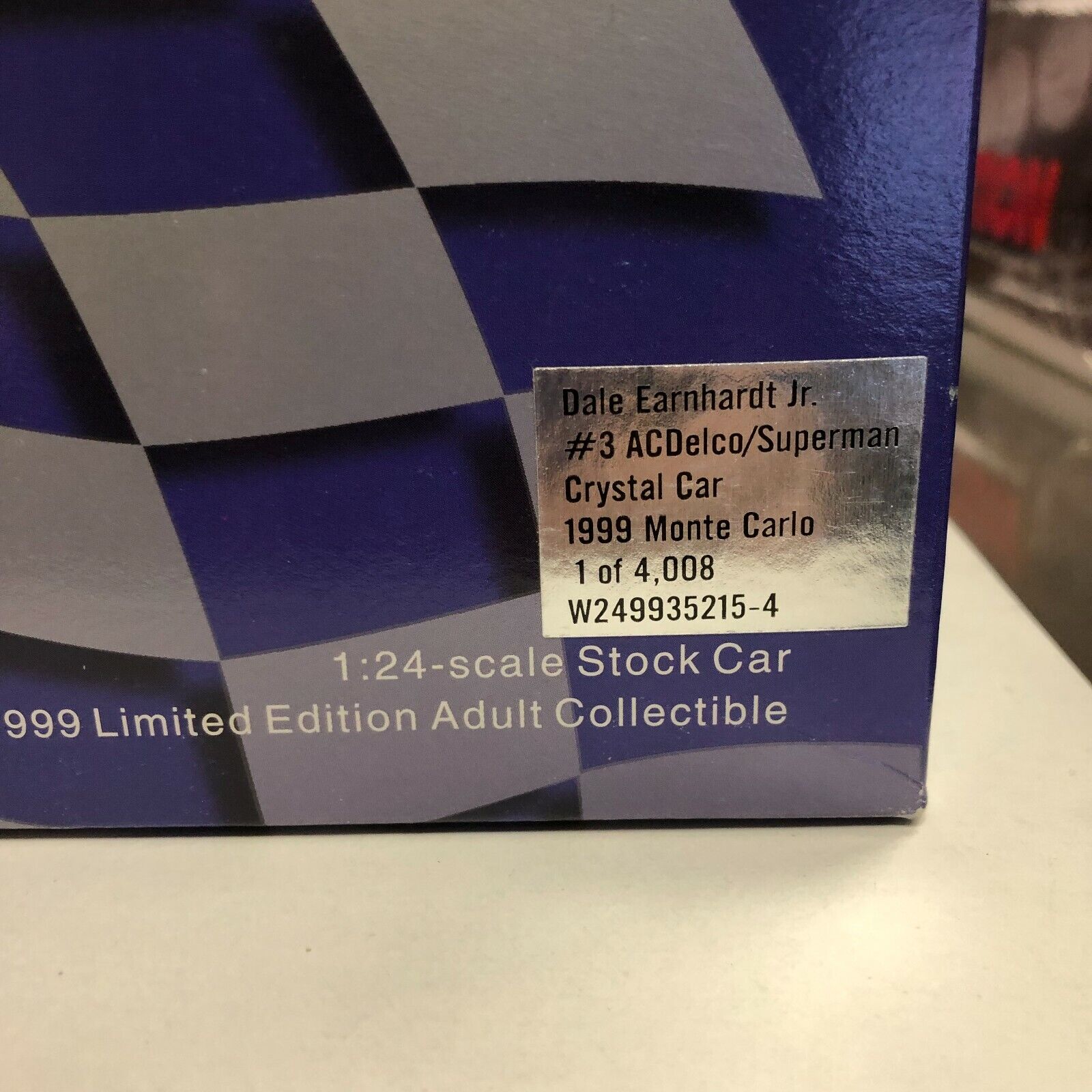 Dale Earnhardt Jr #3 AC Delco / Superman Crystal Car 1999 Monte Carlo 1:24