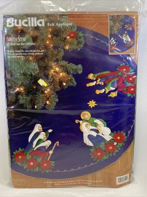 bucilla nativity tree skirt
