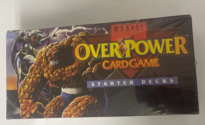 1995 Marvel OverPower Card Game 12 Starter Decks Factory Sealed Box