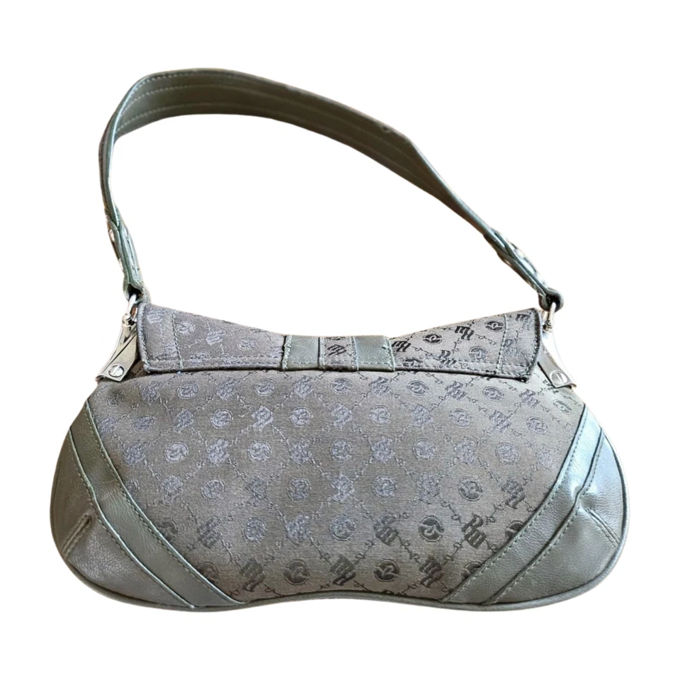 MINI BOLSO DE HOMBRO RocaWear BOLSO VINTAGE Verde Estrás/Tachonado Y2K Bolso de Mano Foto 3 de 4