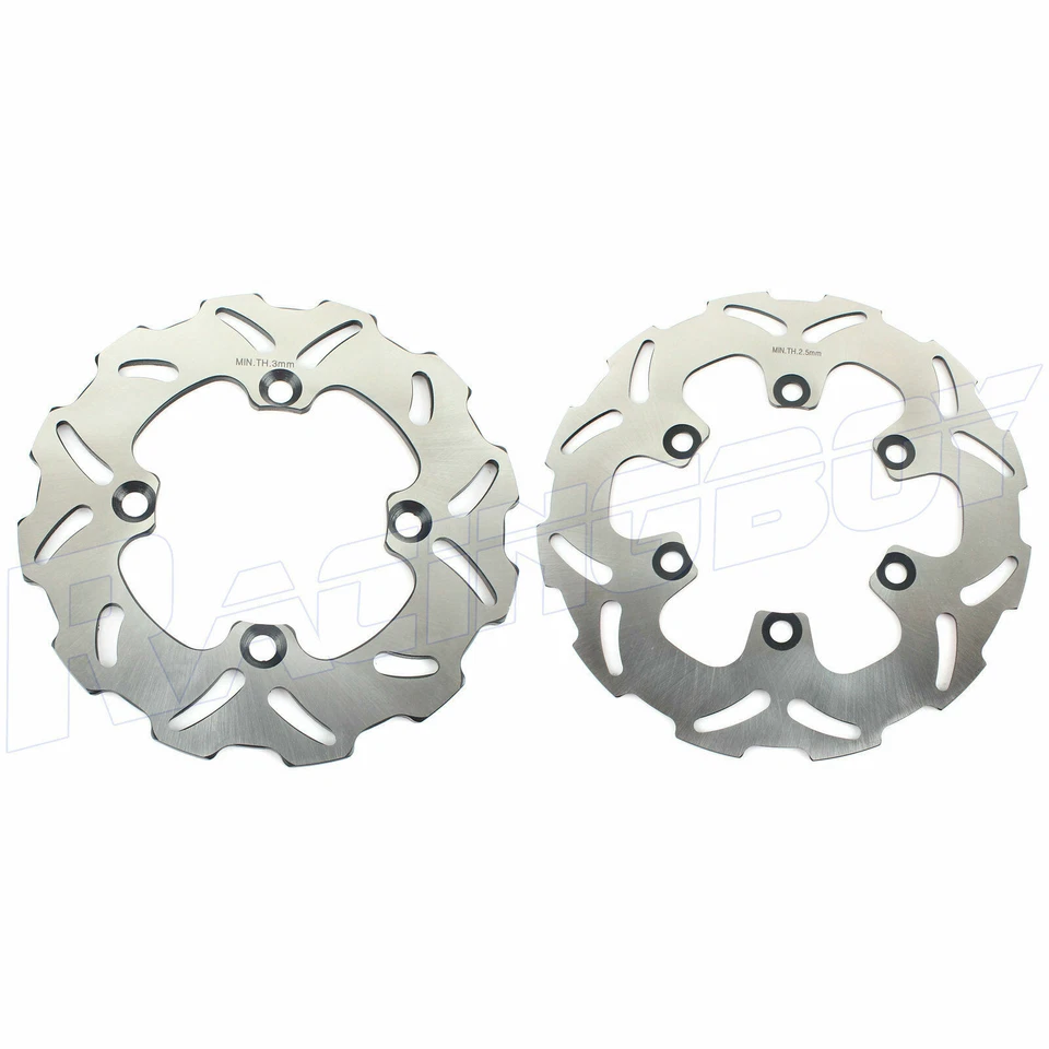 Pastillas de rotores de disco de freno delantero trasero KX85 01-21 para Kawasaki KX80 97-00 KX100 97-21 Foto 2 de 4