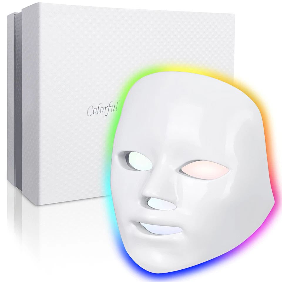 7Colors Light Therapy Face LED Face Mask Light Therapy Mask for Facial Skin Care - Image 2 of 4