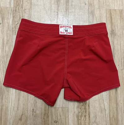 Birdwell Beach Britches Women's Board Shorts Red Swim Trunks Sz 12