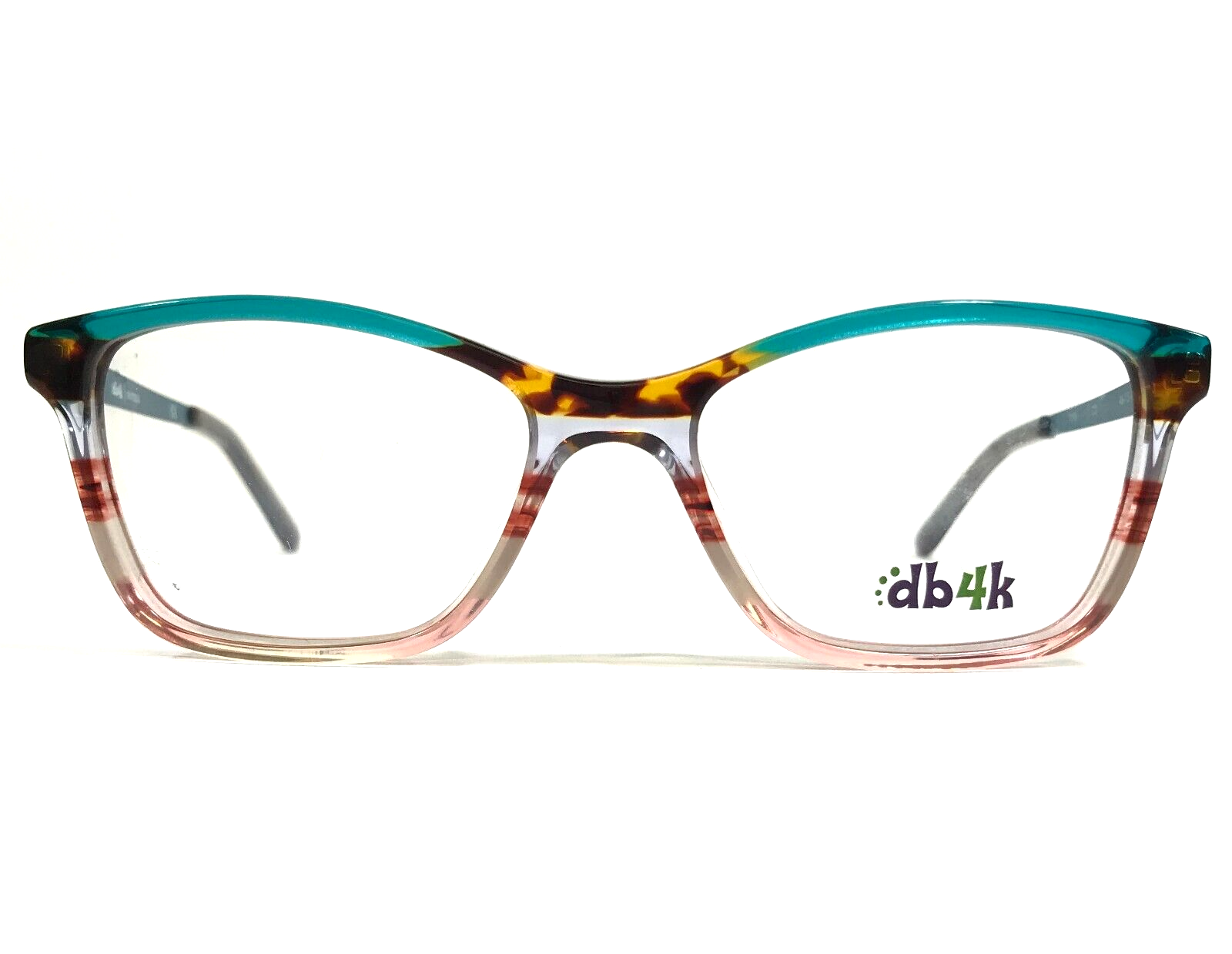 DB4K Kids Eyeglasses Frames Yolo C3 Clear Blue Brown Pink Striped 4615