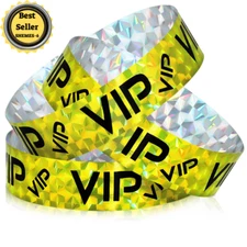 500 Pack VIP Plastic Wristbands Party Wristbands for Events VIP Custom Wristb...
