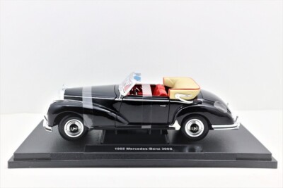 1955 Mercedes-Benz 300S ミニカー Welly 1955 Mercedes-Benz 300S Convertible Black 1:18*Brand New