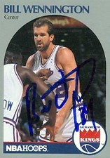 Bill Wennington autographed Basketball Card (Sacramento Kings) 1990 Hoops #431