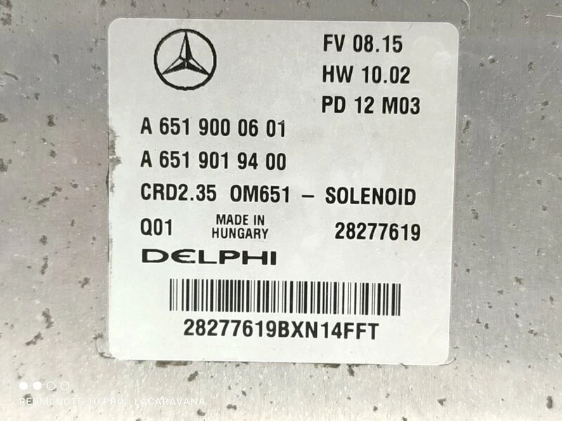 A6519000601 centralina motore per MERCEDES-BENZ SPRINTER II CAJA 2009 2221635 - Immagine 3 di 4