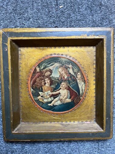 Mini Renaissance Madonna and Child – Madonna of the Magnificat – Antique
