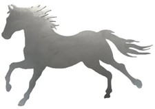 Silhouette Horse Galloping Trot .075" Thickness Steel Flat Solid Metal MC1488