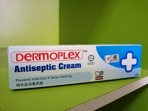 DERMOPLEX Antiseptic Cream 25g, Prevent Infection, Helps Healing - Picture 1 of 2