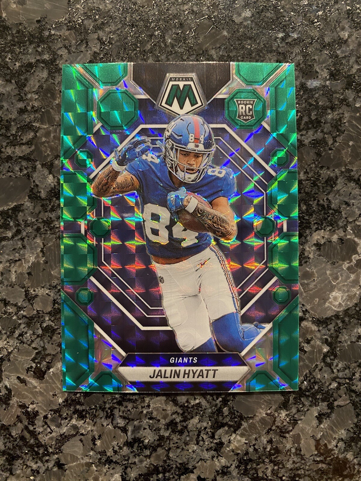 2023 Panini Mosaic Jalin Hyatt Rookie Green Prizm #329