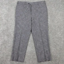 Brooks Brothers Pants Mens 38x27 Gray 1818 Regent Tessuti Sondrio Italian Dress