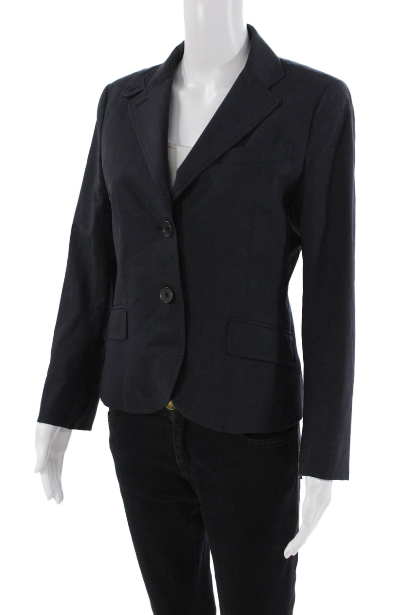 Theory Womens Wool Solid Single Breasted 2 Button… - image 3