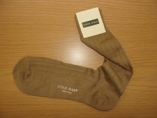 Vintage Cole Haan Mercerized Cotton Nylon Dress Socks Hay Mens ~NWT~ USA Made