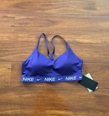 Nike Women's Indy Light-Support Padded Sports Bra Court Purple Medium