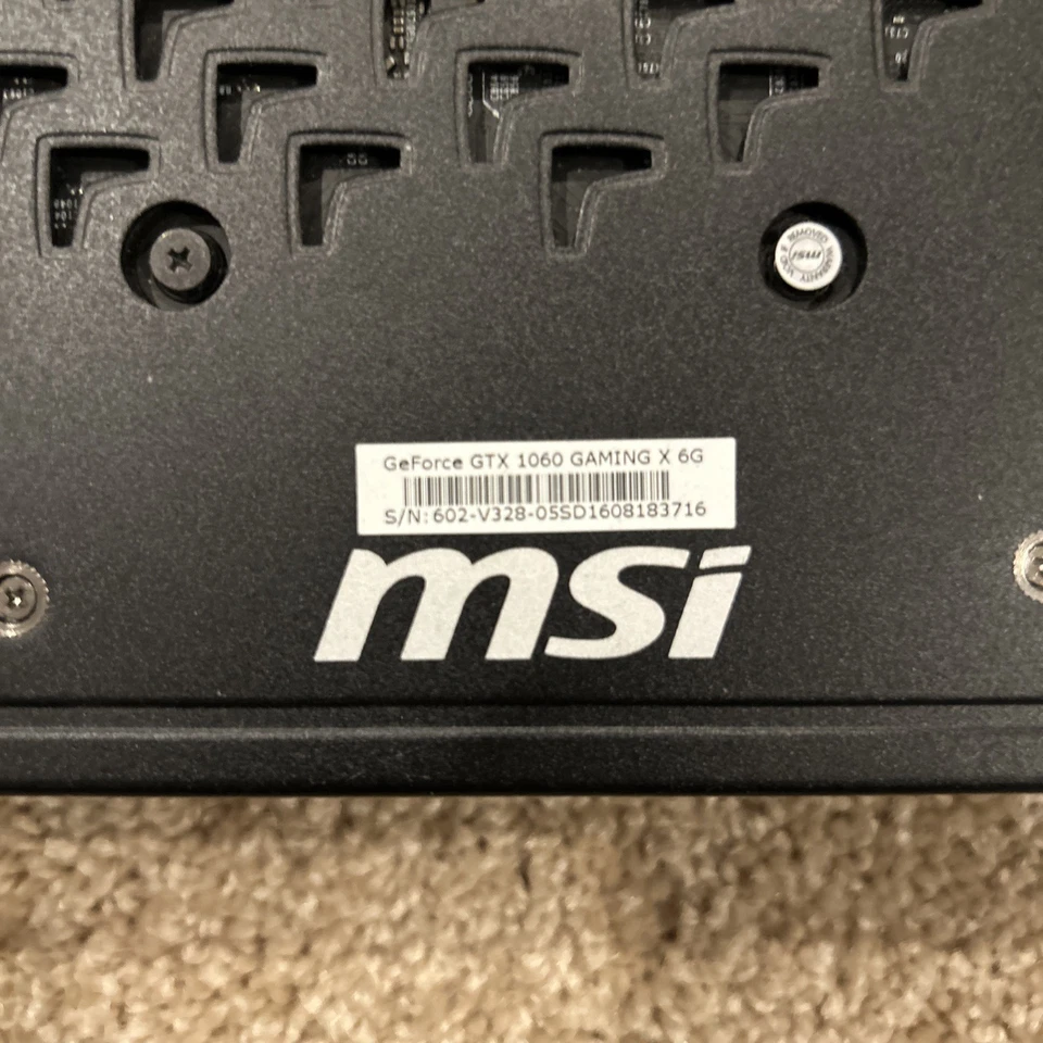 MSI NVIDIA GeForce GTX 1060 Gaming 6gb Video Card - Image 2 of 3