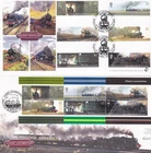 GB Selection of 6 x Bradbury RAILWAY THEMED Official FDC's/Commem Covers