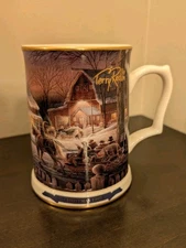 Hadley Collection Terry Redlin Christmas Mug 1997 "Trimming The Tree" Numbered 