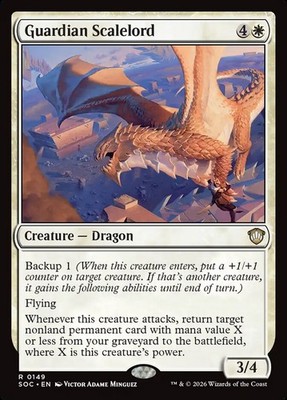 Guardian Scalelord Commander: Secrets of Strixhaven MTG
