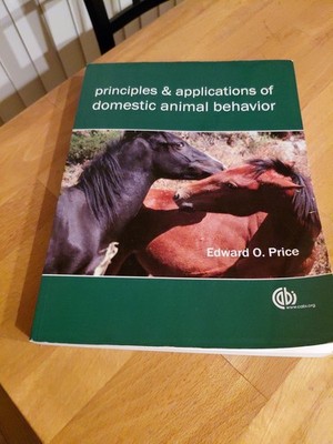 Principles and Applications of Domestic Animal Behavior Paperback 