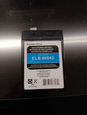Lithonia Lighting Lot of 2 Acid Battery 6V 4.0AH Lead ELB06042 New