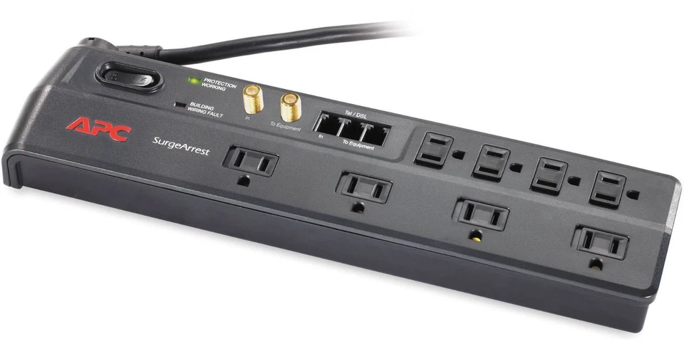 Neu APC SurgeArrest P8VT3 8 Ausgänge Überspannungsschutz 2770 Joule - Bild 4 von 4