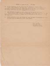 USS North Carolina Notice of Change Location of Ship Original Ships Posting