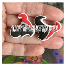 2 Piece HOUSTON Football Team Silicone Focal Beads DIY Jewelry Pens 