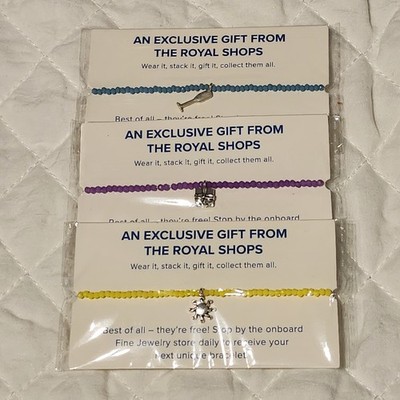 Royal Caribbean 3pc elastic bracelet set