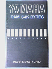 Yamaha MCD64 for SY/TG series RAM 64K MEMORY CARD new battery, Tested  Working 