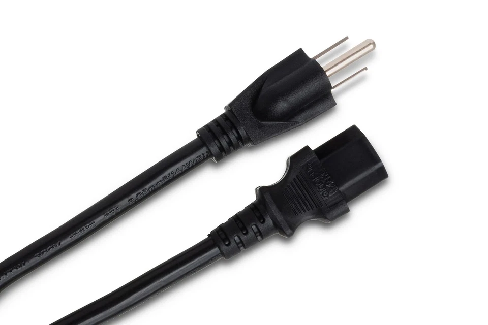 Hosa PWC-408 IEC Power Cord, 14 AWG, IEC C13 to NEMA 5-15P - 8 Foot - Image 2 of 4