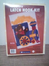 Natura Latch Hook Kit Bearland Express Train with Bear National Yarn Crafts VGT