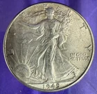 1945 Walking Liberty Half Dollar United States Silver Coin