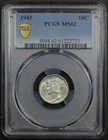 1943 Mercury Silver Dime 10C PCGS MS 62