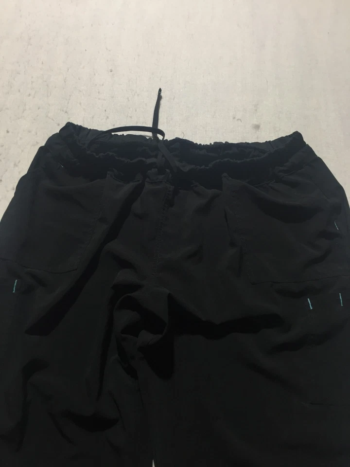 Pantalones Médicos Scrubstar Para Mujer 2XL Negros Bolsillos Cordón Foto 2 de 4