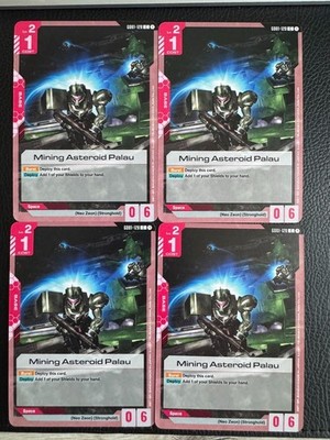 Mining Asteroid Palau Gundam TCG - GD01-128 - C  NM Playset (4x)