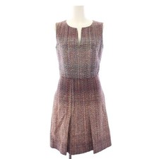 Chanel Sleeveless Tweed Dress Multicolor Size 36 Excellent Condition