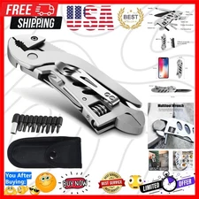 Ergonomic Multitool Wrench - 7-in-1 Stainless Steel Tool for Home and Adventure