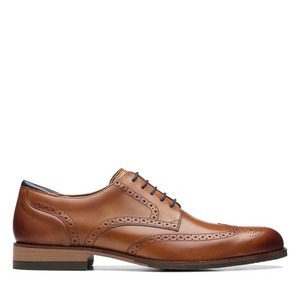 Clarks 1825 Mens Tan Leather Wingtip Brogue Oxford Dress Shoes 9 26109774 Mens clarks 1825 collection - Gem main image 4