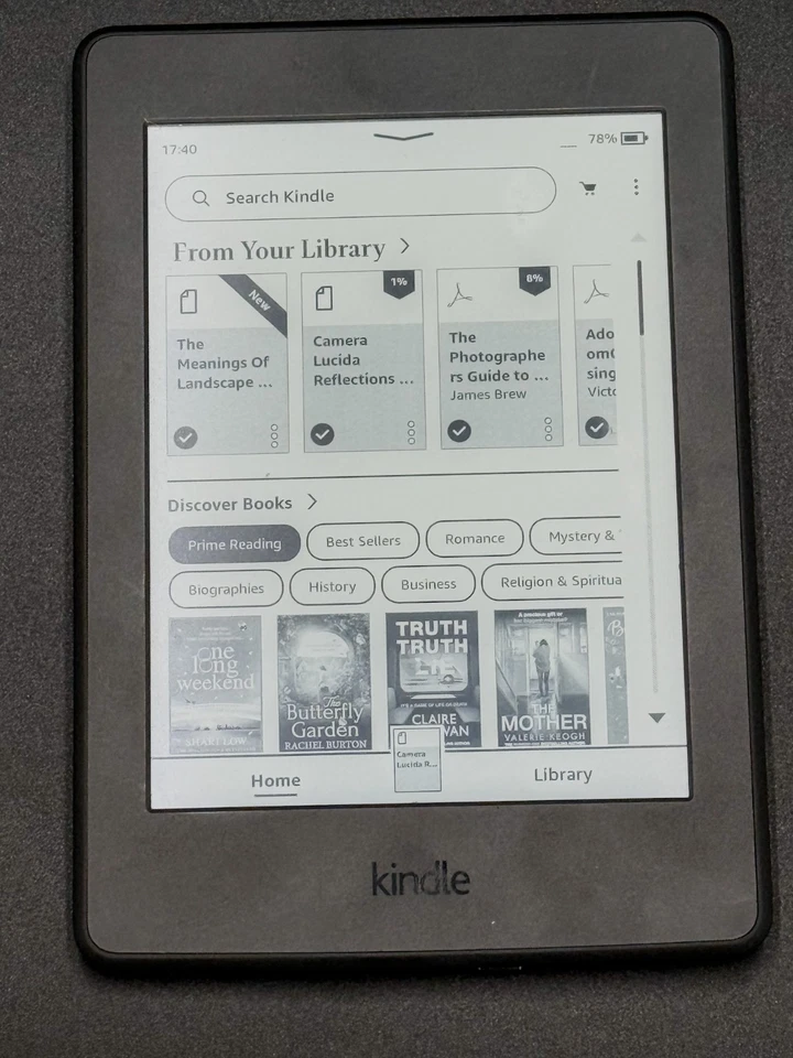 Amazon Kindle Paperwhite 7th Gen 4GB, Wi-Fi, 6in - Black - Image 3 of 4