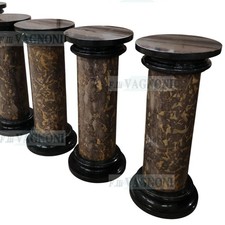 Colonna in Marmo due colori cm 80 base colonne pietra Capitello Base basamento