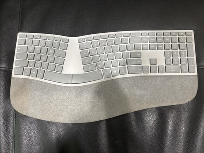 Microsoft Surface Wireless Ergonomic Bluetooth Grey Keyboard - Model 1786