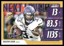 2020 Score #NLS-DC Dalvin Cook Next Level Stats Gold Minnesota Vikings