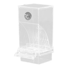 2X(Transparent Vogelfutterautomat Papageienfuttertränke Saatgutfutter6700