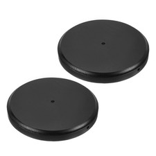 10.25"x1.2" Wooden Lamp Base Wooden Base Wood Desk Lamp Display Stand 2pcs Black