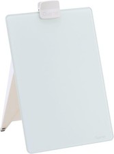 Quartet Dry Erase White Board 9"W x 11"H Desktop Glass Pad with Removable Clip a