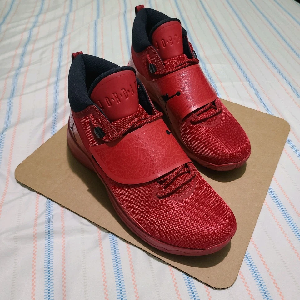 Nike Air Jordan Super.Fly 5 PO Gimnasio Rojo/Negro Hombre’s 11.5 Usado Sin Caja 881571-601 Foto 4 de 4