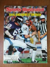 January 17, 1977 Ken Stabler Oakland Raiders Super Bowl Sports Illustrated January 17, 1977 Ken Stabler Oakland Raiders Super Bowl Sports Illustrated